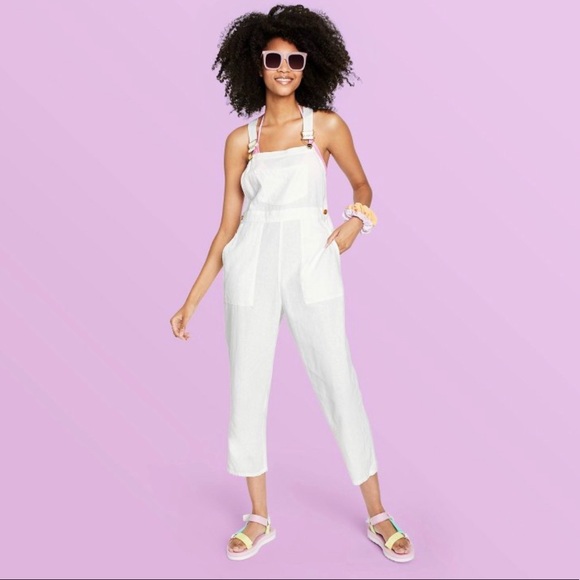 Stoney Clover Lane Pants - Stoney Clover Lane x Target White Overalls NWT rare HTF